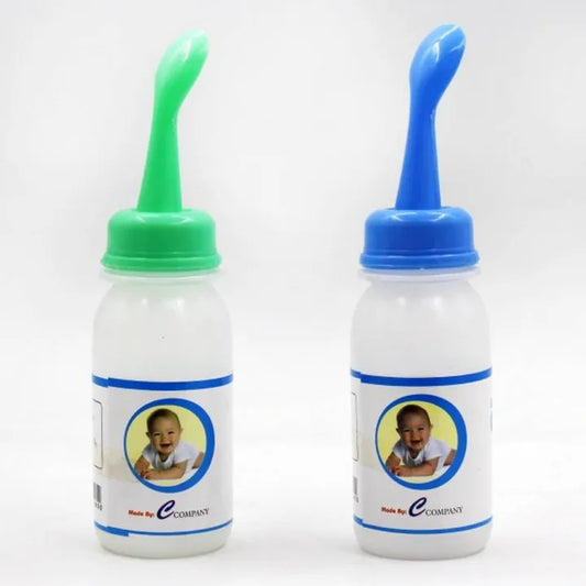 Newborn Baby Squeeze Feeding Bottle with Spoon