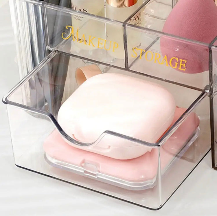 Transparent Multilayer Cosmetics & Jewelry Organizer