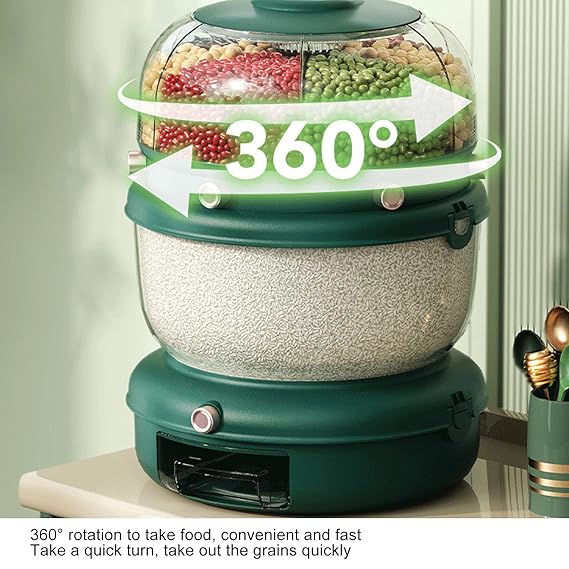 Double Layer Rotatable Dry Food Container