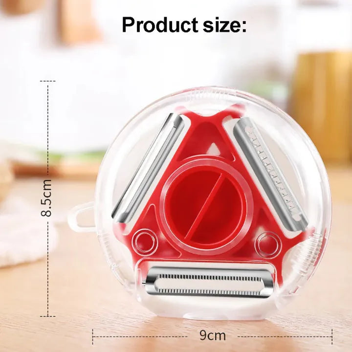 3-in-1 Rotating Julienne Peeler & Vegetable Cutter
