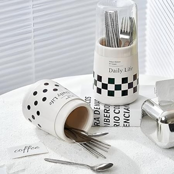 Multifunction Tableware Organizer – Drawer Cutlery Holder with Cover