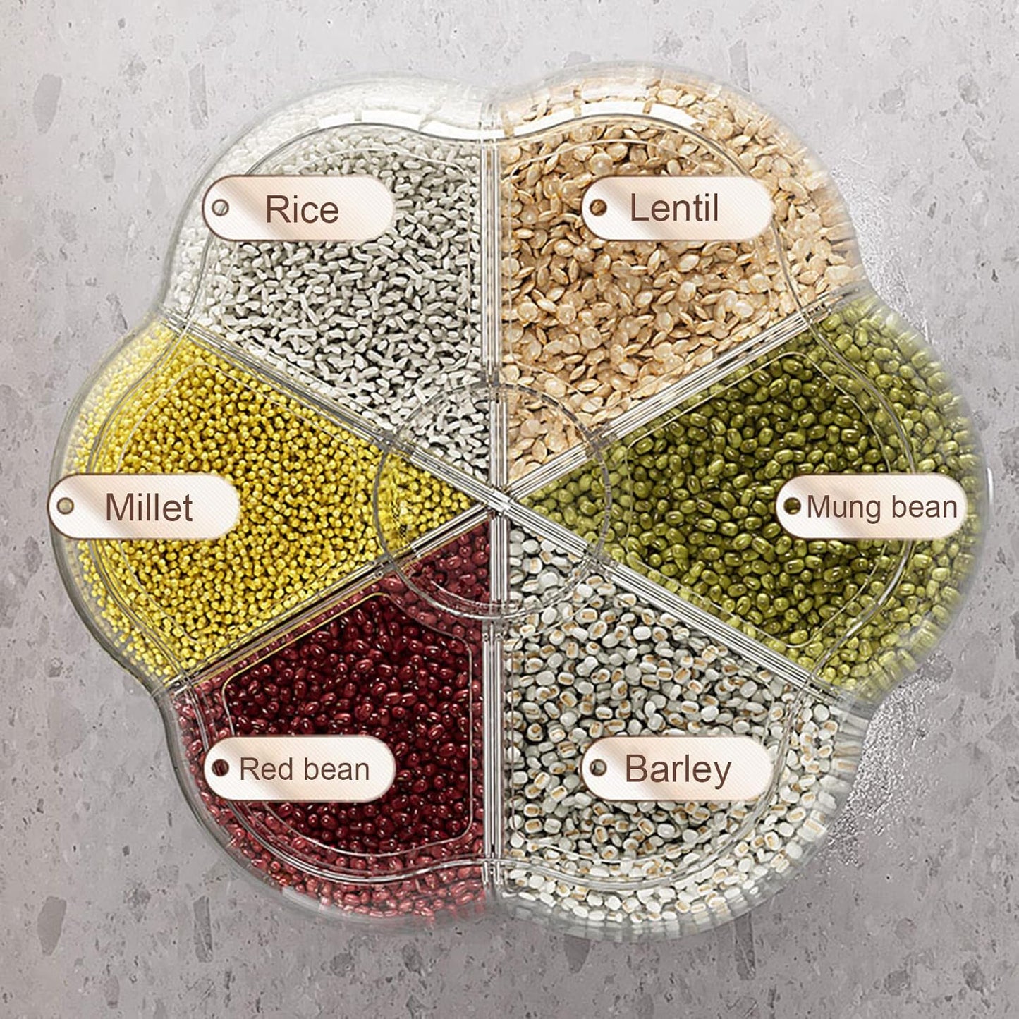 Rotating Cereal & Lentil Grain Storage Dispenser ( 10kg )