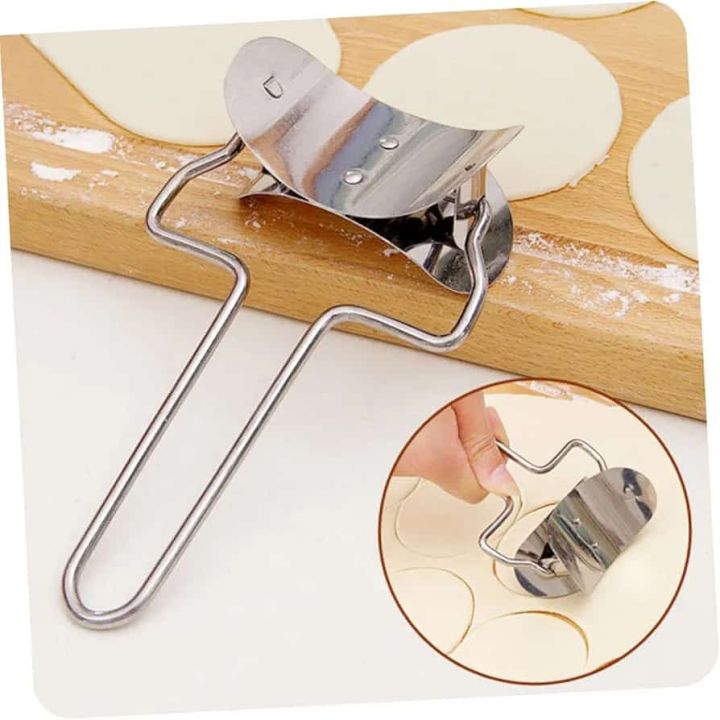 Stainless steel Dough Circle Roller Puri Cutter
