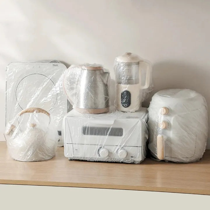 Pack of 10 Large Disposable Dustproof Plastic Furniture Covers