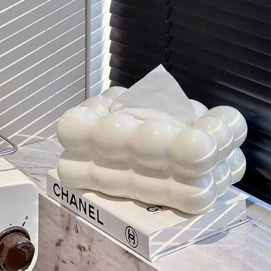 Bubble Shape Ceramic Tissue Box for Desktop