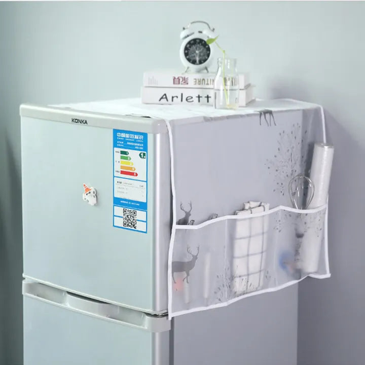 Imported Waterproof Fridge refrigerators Dustproof Cover with Storage Pockets