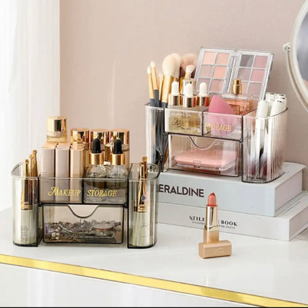 Transparent Multilayer Cosmetics & Jewelry Organizer