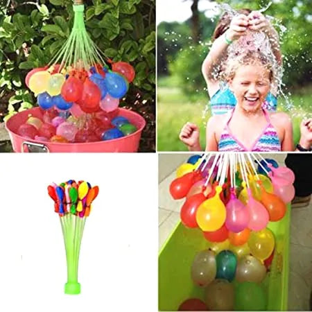 60 Seconds Fill & Tie Magic Water Balloons – 74 PCS Multicolor