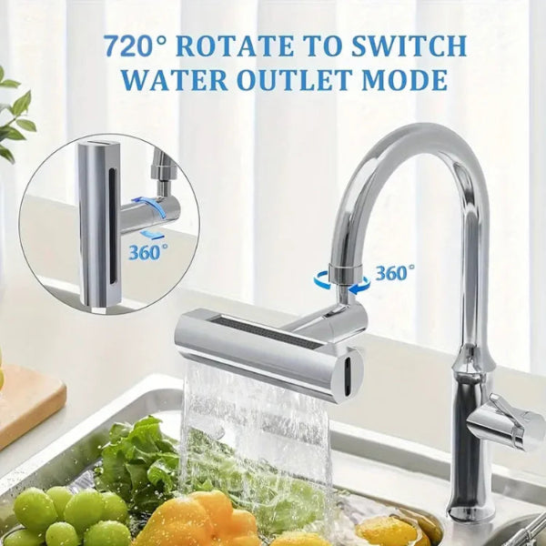 3-Mode Universal Waterfall Faucet for Kitchen