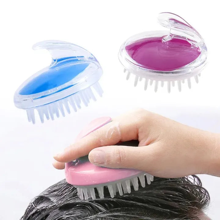 Soft Silicone Hair Scalp Massager & Shampoo Brush