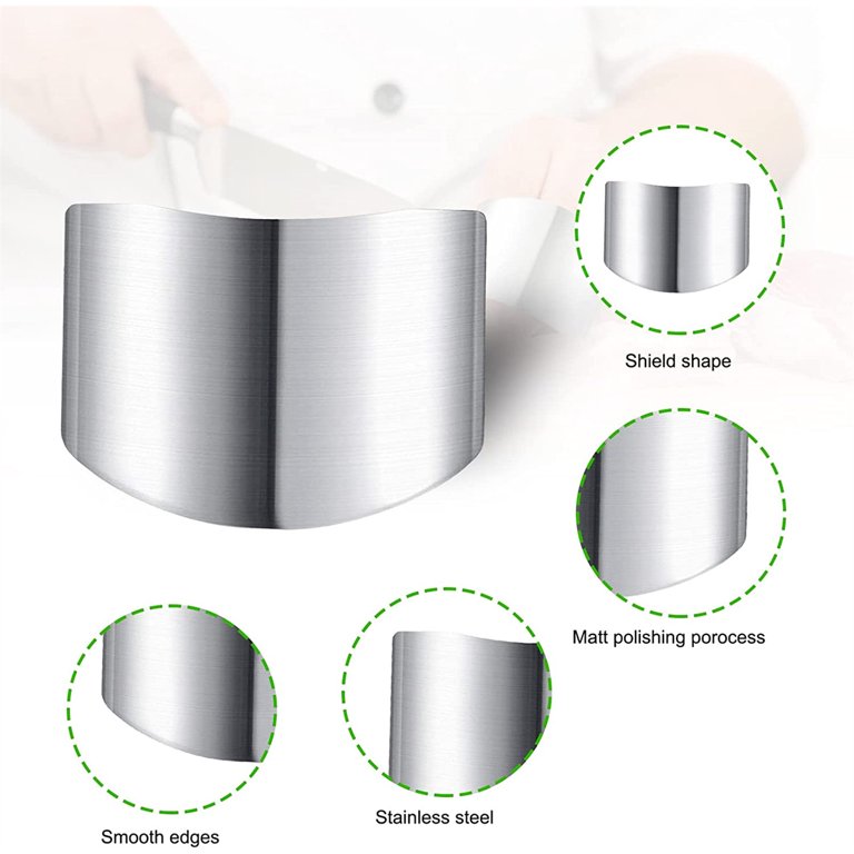 Stainless Steel Finger Guard Knife Cut Protector - 1Pc