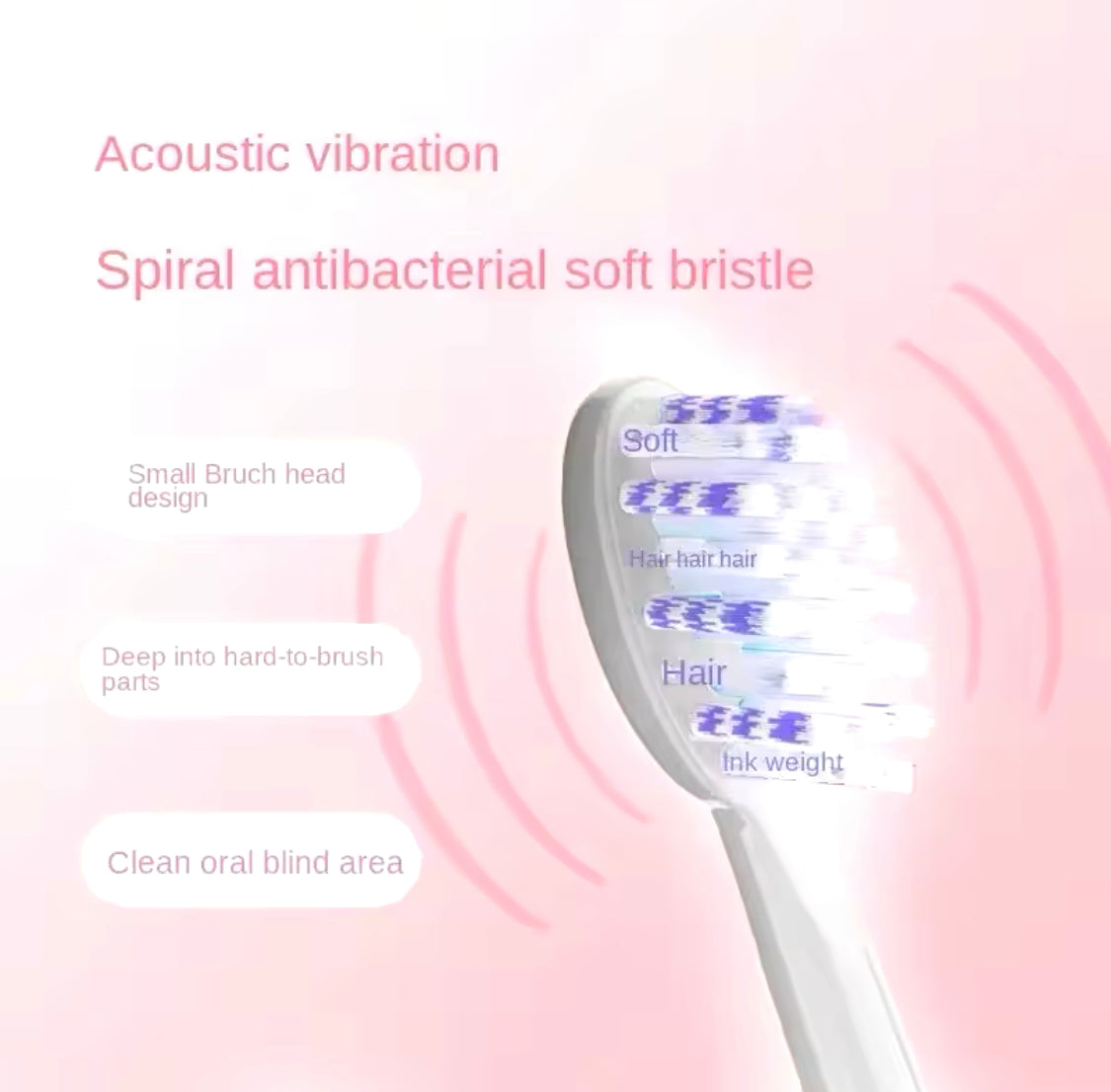 Sonic Electric Toothbrush – USB Rechargeable Cleaning Brush