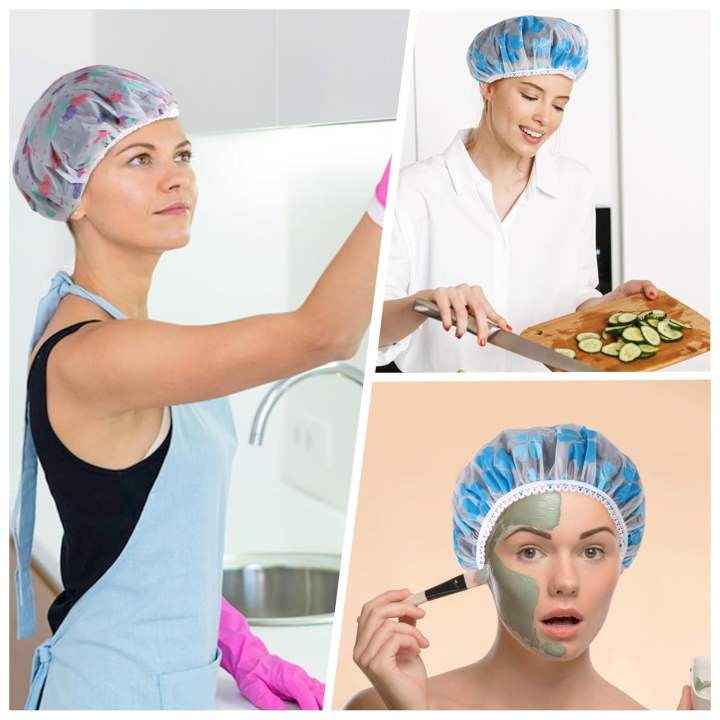 Multipurpose Waterproof Bath Plastic Shower Caps