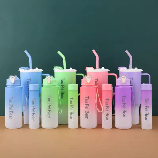 3pcs Large Capacity Sports Water Bottle Set