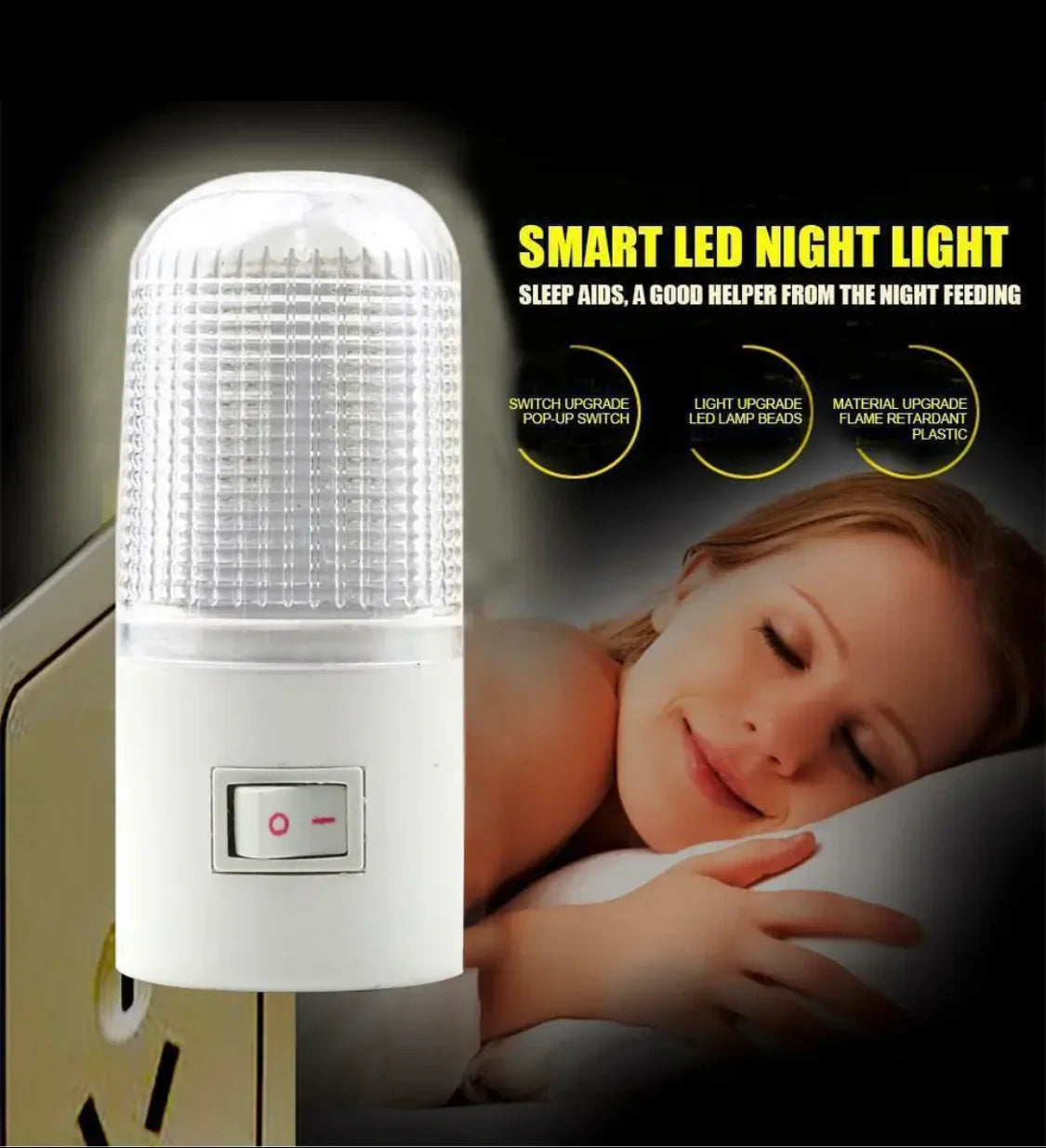 Wall Mounted Decorative Socket Night Lamp