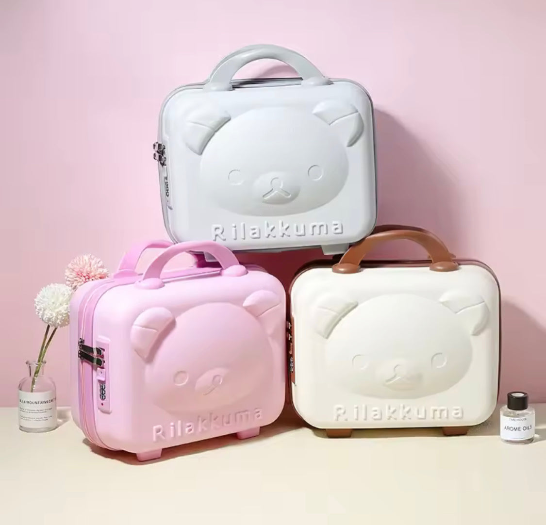 Mini Bear Travel Cosmetic Bag Organizer with Zipper