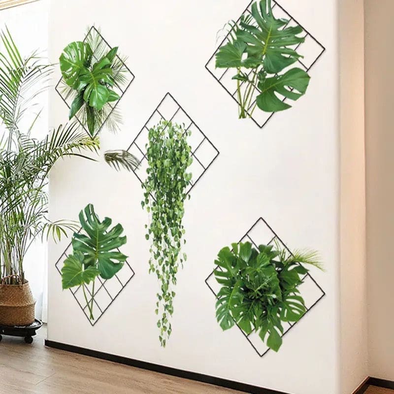 3D Grass Leaf Wall Sticker – Waterproof Indoor Decor