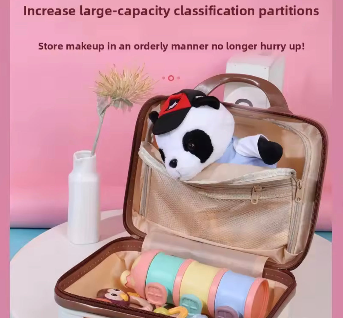 Mini Bear Travel Cosmetic Bag Organizer with Zipper