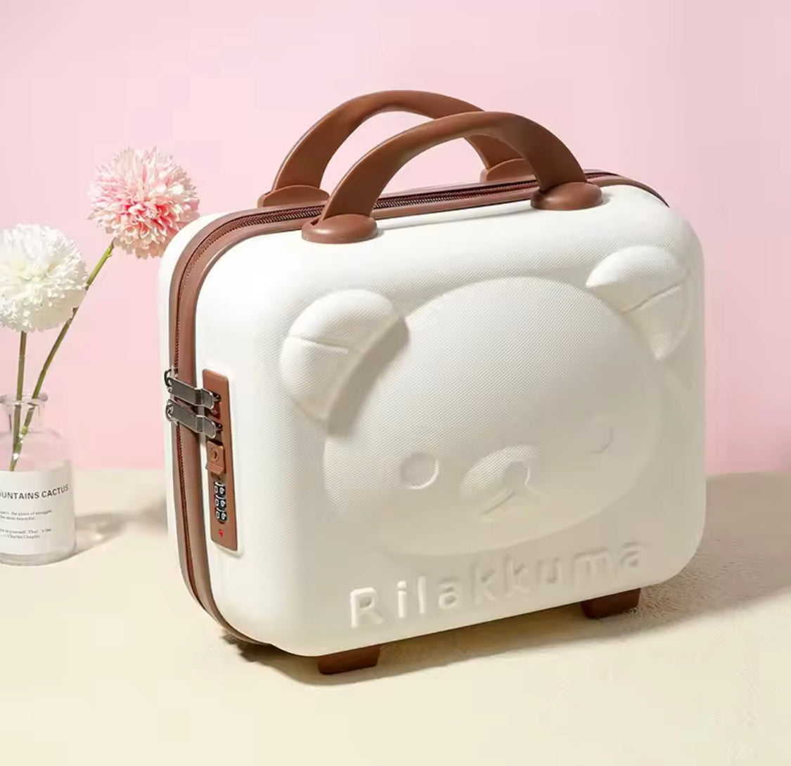 Mini Bear Travel Cosmetic Bag Organizer with Zipper