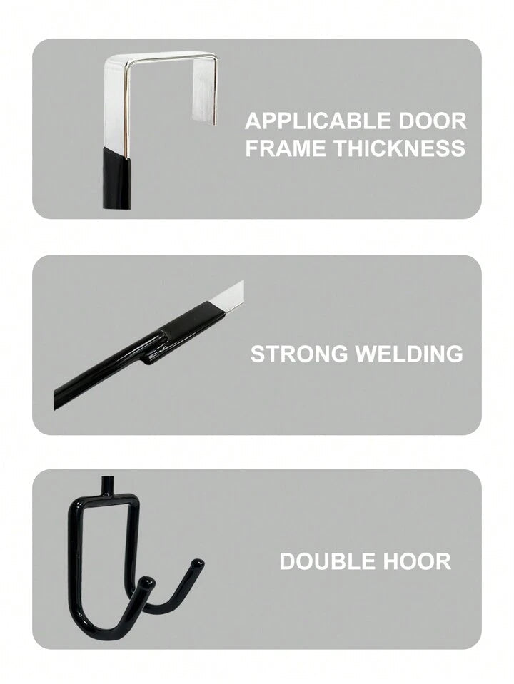 Double Door Hook Hanger with Soft Rubber ( 1pc )