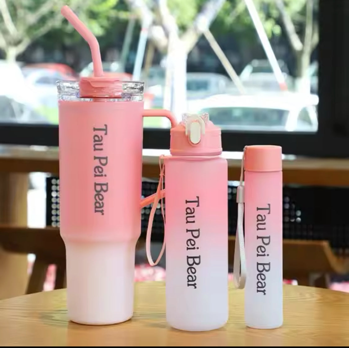 3pcs Large Capacity Sports Water Bottle Set