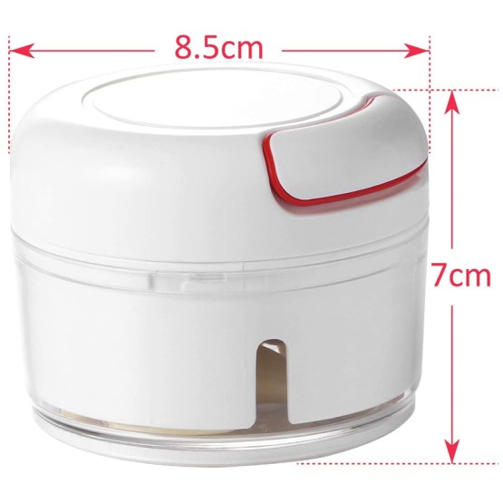 Mini Food Chopper Manual 2 Blades Powerful Meat Grinder Kitchen Gadgtes