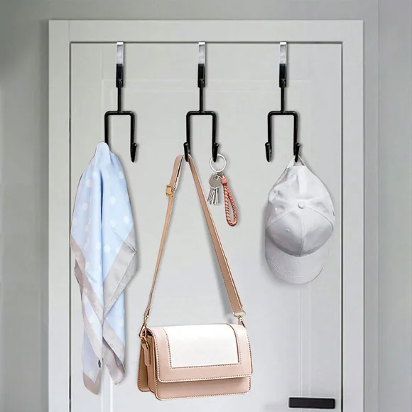 Double Door Hook Hanger with Soft Rubber ( 1pc )
