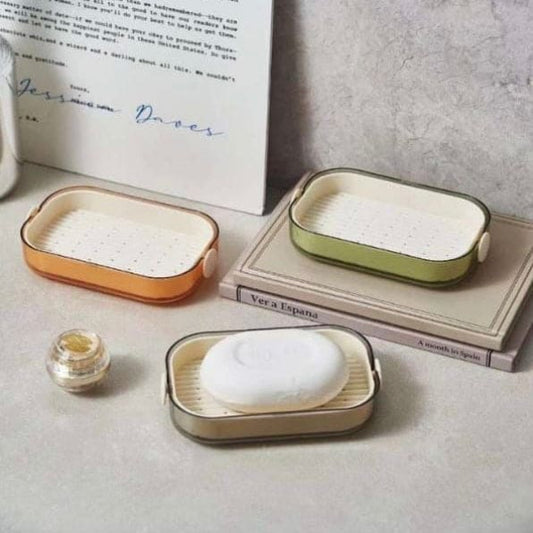 Double Layer Soap Dish Holder for Sink Use