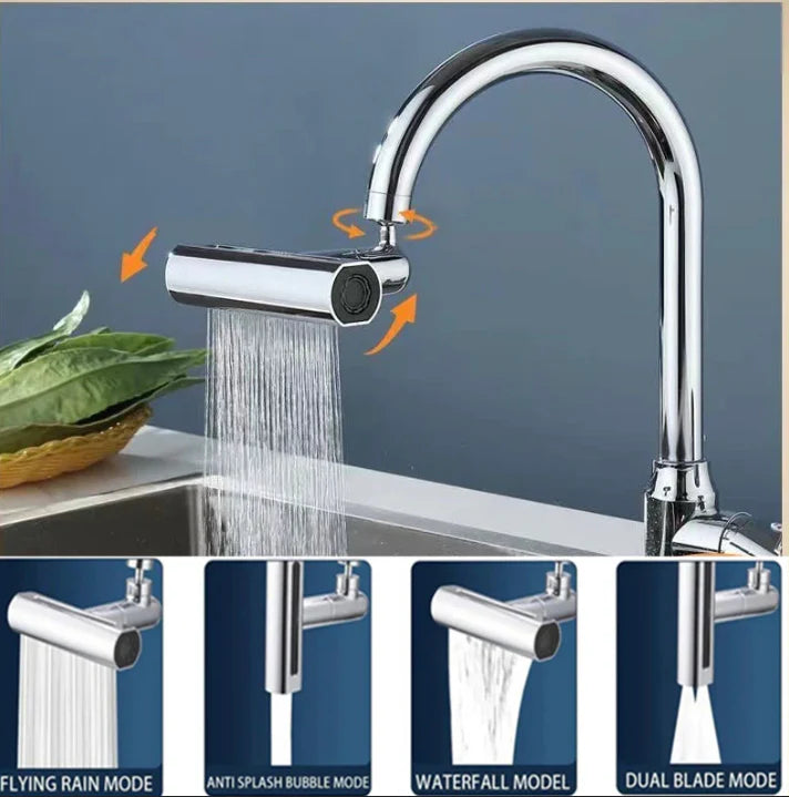 3-Mode Universal Waterfall Faucet for Kitchen