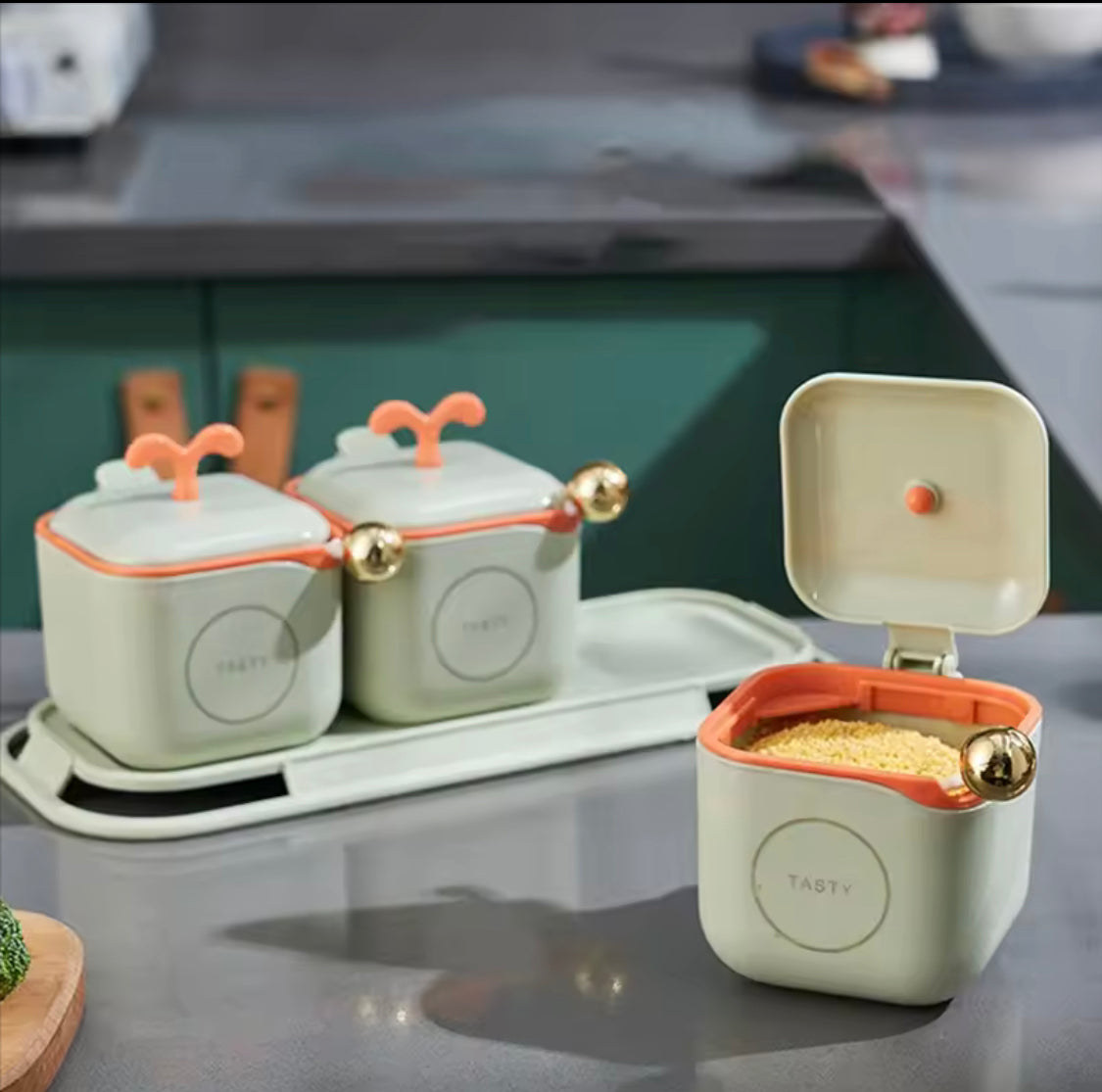 3-Piece Seasoning Jar Set with Lid