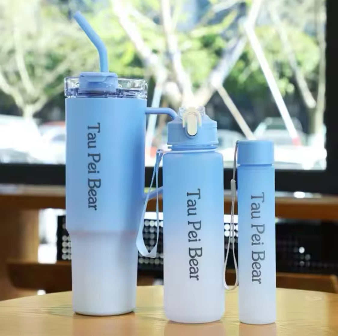 3pcs Large Capacity Sports Water Bottle Set