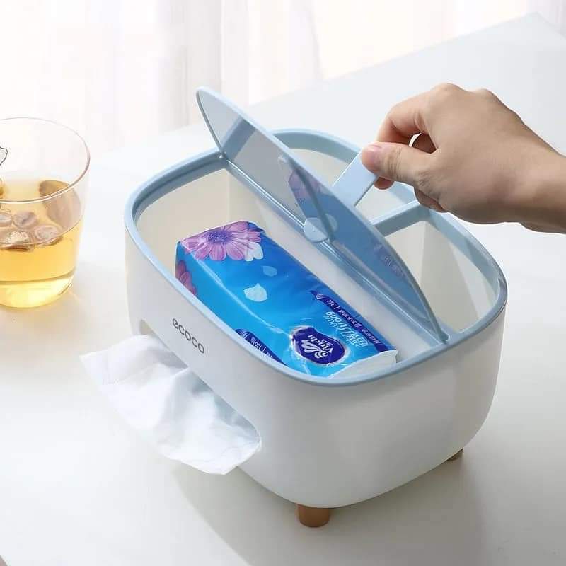 ECOCO Multifunctional Tissue Box with Napkin & Pen Holder