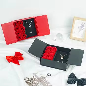 Mini Flower Gifting Box with Jewelry Holder | Cute Small Gift Box for Earrings, Rings & Necklace – Special Moments Gift
