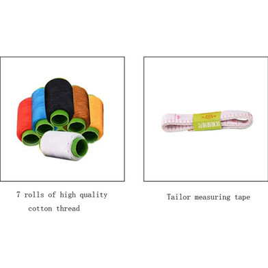Clear Plastic Sewing Kit Box Organizer Travel Storage