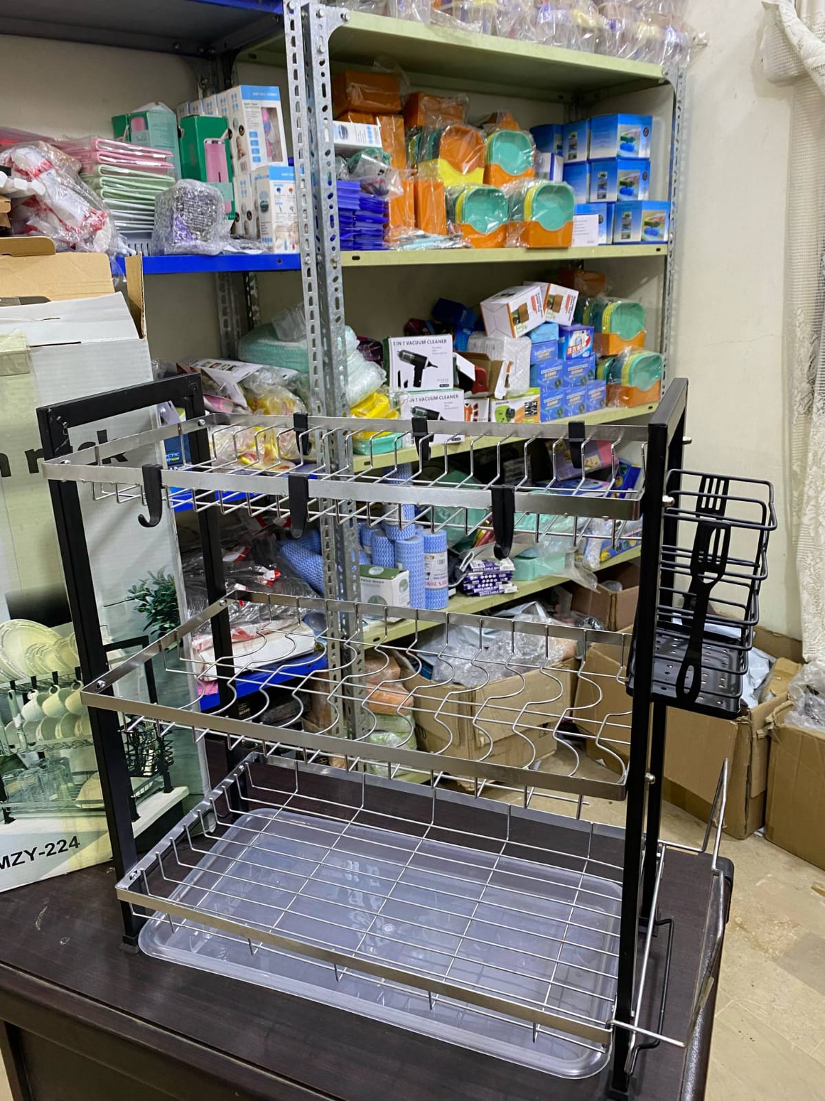 All-in-One Dish Rack with Cutlery Holder
