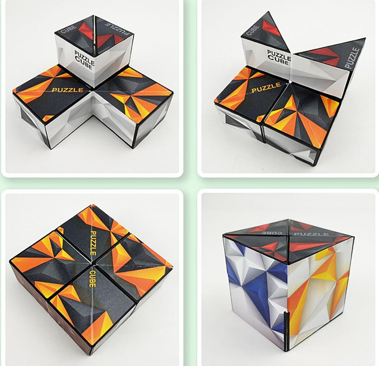 3D Shape Shifting Cube – Magnetic Puzzle Toy