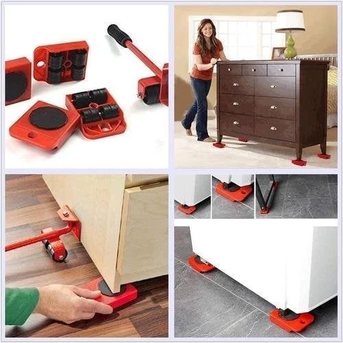 Furniture Lift Mover Tool Set Heavy-Duty Roller Lifter