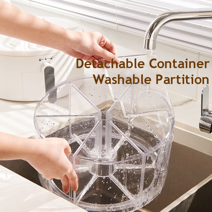 Rotating Kitchen Rice & Grain Dispenser Storage Bin