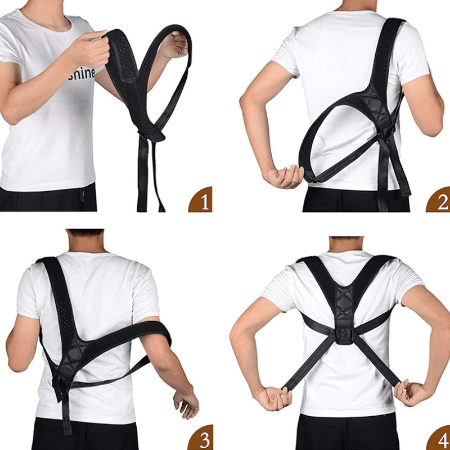 Adjustable Posture Corrector Belt for Back & Shoulder Support