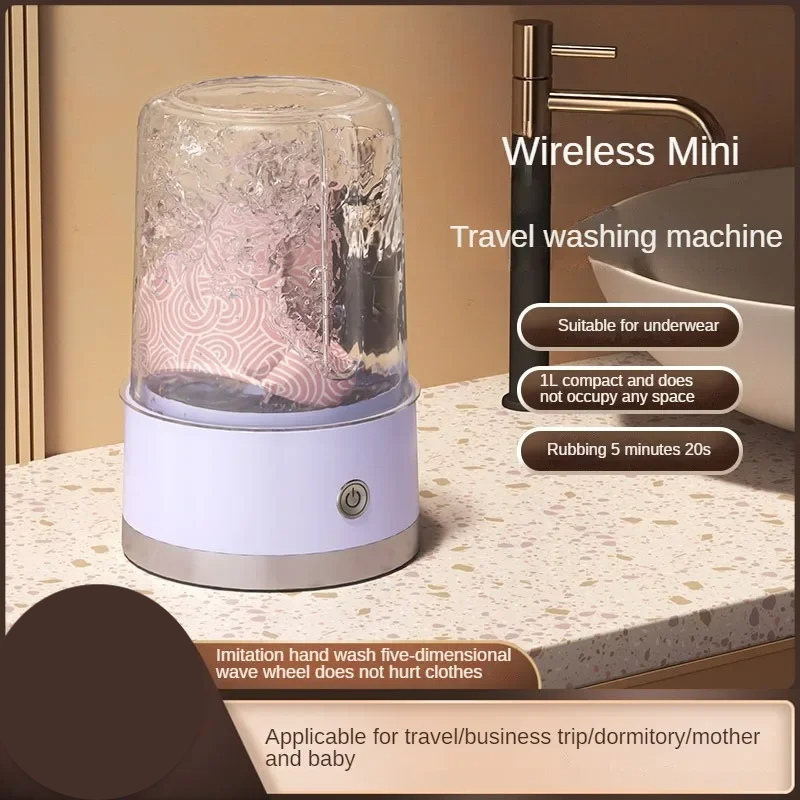 Portable Mini Washing Machine for Underwear and Socks