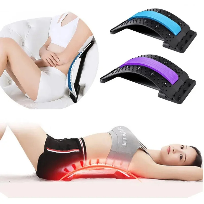 Lumbar Spine Corrector Waist Massager Back Care Stretch Cushion