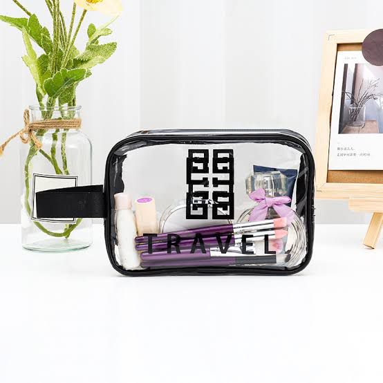 Transparent Travel Makeup Cosmetic Organizer Bag