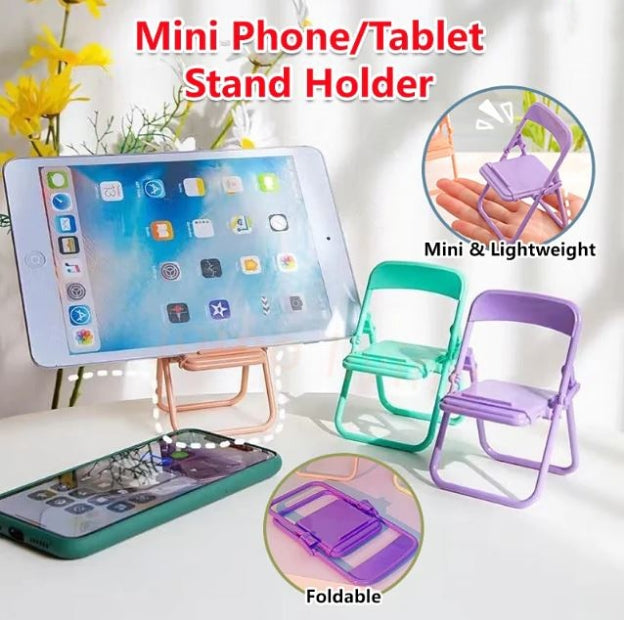 Cute Chair Shape Foldable Mobile Phone Holder Stand 1PC