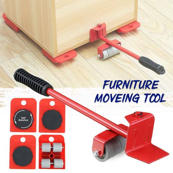 Furniture Lift Mover Tool Set Heavy-Duty Roller Lifter