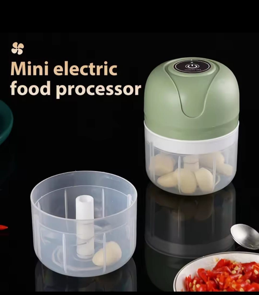 Electric Fruit and Vegetable Mini Chopper