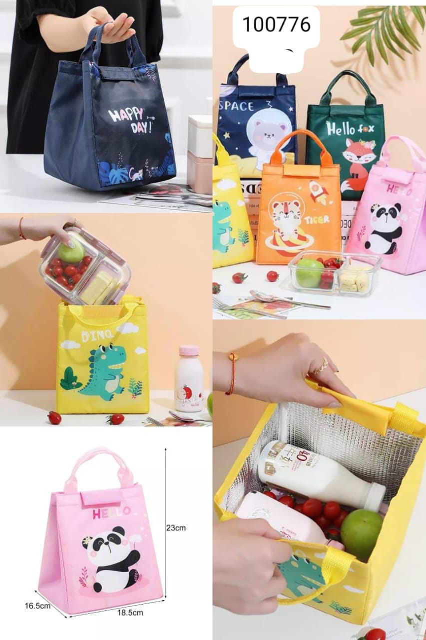 Leak-Proof Panda & Dinosaur Thermal Lunch Bag