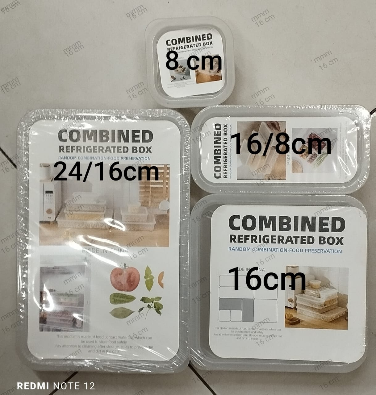 Premium Heavy-Quality Refrigerator Storage Box – 4PCS Set
