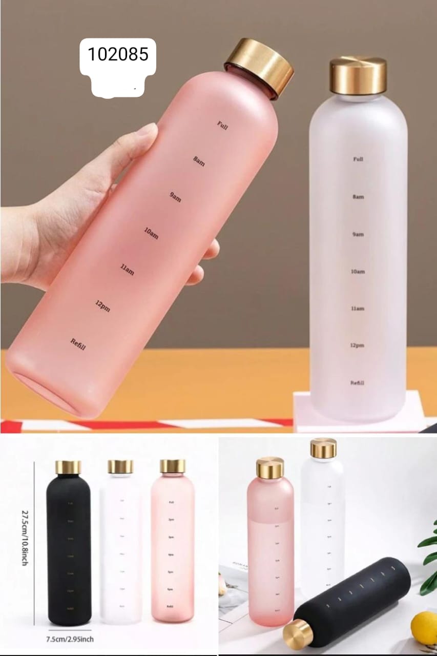 Leak-Proof BPA-Free Sports Water Bottle with Time Marking