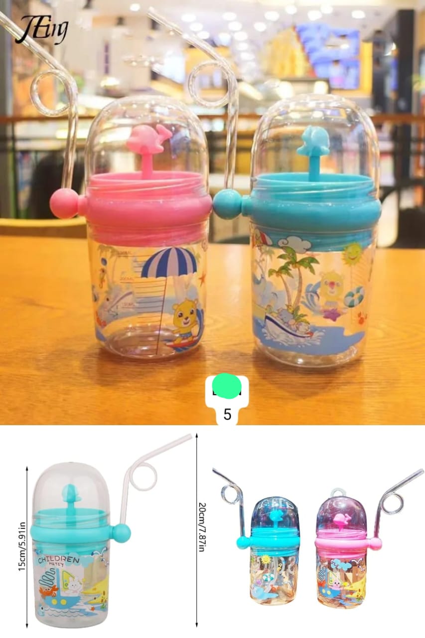 Straw Water Bottle for Kids – Leak-Proof