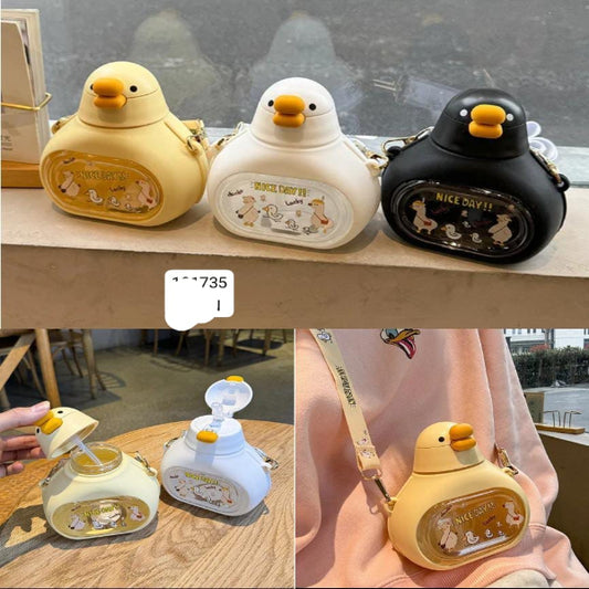 500ml Cute Duck Kids Water Bottle – Portable